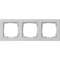 Gira 021337 Abdeckrahmen 3-fach, Gira E2, grau matt