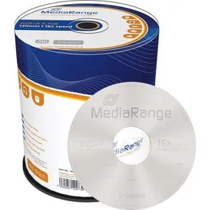 MediaRange DVD 4,7GB, 16-fach, DVD+R, gespindelt, 100 Stück