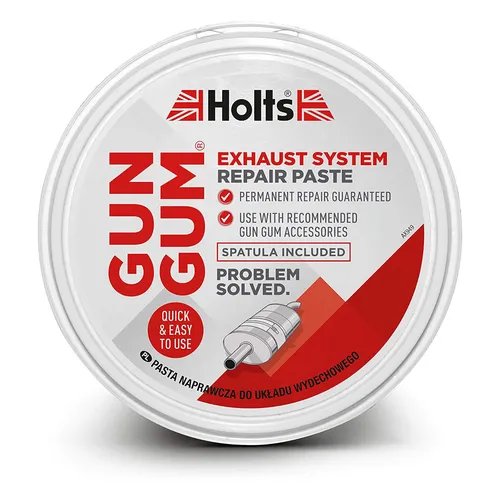 HOLTS Gun Gum Paste 200g - Hochwertige Auspuffdichtung - Auspuffdichtungen, hitzebeständige Paste für dauerhafte Abdichtung und Reparatur von Abgasanlagen, ideal für DIY-Projekte und Werkstätten.