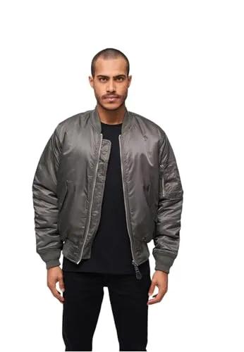 Brandit MA1 Jacket - Anthrazit, Größe M - Funktionsjacke aus strapazierfähigem, wind- und wasserabweisendem Nylon, ideal für jeden Look mit praktischen Taschen und trendigem Design.