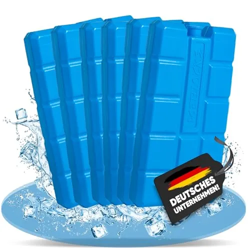 NEMT Kühlakkus Kühlelemente für Kühltasche oder Kühlbox je 200ml 12 h Kühlpack 6