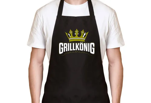 YORA Grillschürze für Männer lustig, (Set, 2-tlg., Grillschürze + personalisierbarer Urkunde), das perfekte Geschenk für alle Männer, die Grillen lieben