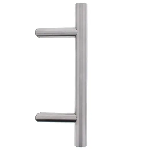 ToniTec Stossgriff Edelstahl für Haustür Stangengriff schräg 45 Grad SYS2 + Befestigung