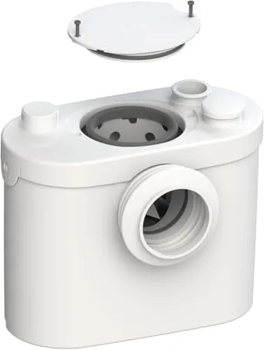 SFA – Geräuscharme Kleinhebeanlage (46 dB) Sanibroy Pro Up – WC Abwasserhebeanlage für Badezimmer mit Waschbecken – Diskrete Installation – Einfache Wartung – 33,9 x 22,2 x 32,3 cm – 400 W