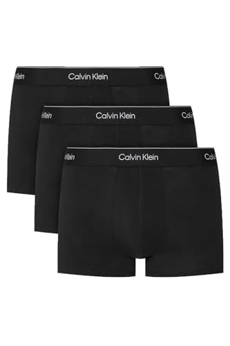 Calvin Klein Herren 3PK Trunk Schwarz, Größe S - Retroshorts für Herren im praktischen 3er-Pack, aus hochwertiger Baumwolle für optimalen Tragekomfort und modernen Look.