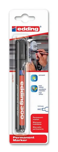 edding Marker Edding Permanentmarker 300 1er-Blister schwarz
