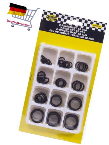 O Ring Sortiment  Gummi Dichtringe Im Set Oring Dichtung O-Ringe / 50 Stück
