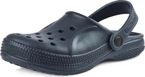 Ladeheid Kinder Mädchen Jungen leichte Eva Clogs Gartenclogs Gartenschuhe KL055 (Dunkelblau, 30 EU)