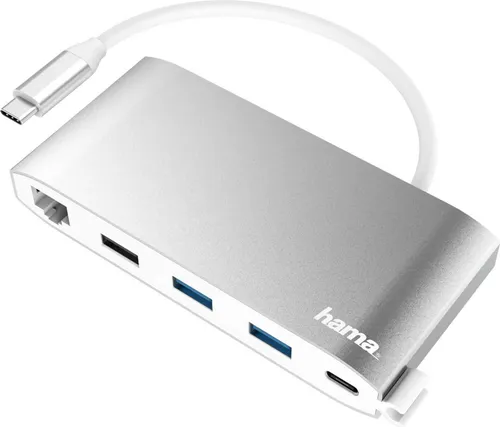 USB-C-Hub, Multiport, 8 Ports, 3x USB-A, 2x USB-C, VGA, HDMI™, LAN (00200111)