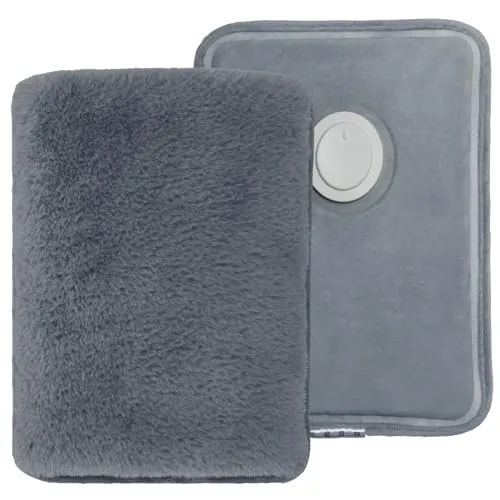 Elektrische Wärmflasche mit Hand-Innentasche - Wärmflasche zur Linderung von Muskelbeschwerden, wiederaufladbar mit schnellem Aufheizen in 13 Minuten und 3 Stunden Wärme. Ideal für Arthritis und Menstruationsbeschwerden.