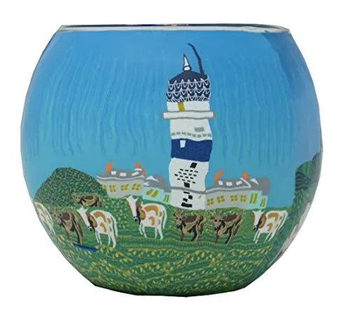 CBK-MS Teelicht Leuchttürme Teelichthalter Windlicht Leuchtglas Leuchtturm Kerzenhalter