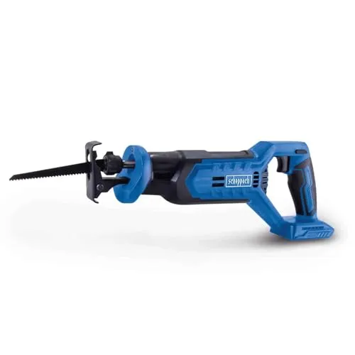 Scheppach Akku-Säbelsäge C-RS100-X 20V | Leistungsstark und vielseitig - Akku-Säbelsäge für Holz, Kunststoffe und NE-Metalle mit stufenlos einstellbarer Hubzahl. Ergonomisches Design und integrierte LED-Arbeitsleuchte für präzise Schnitte.