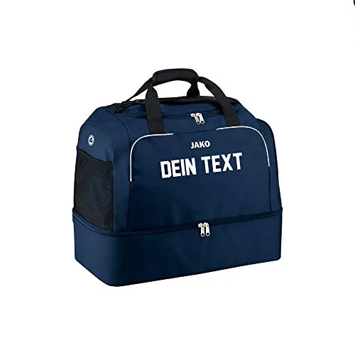 JAKO Sporttasche Classico mit Bodenfach, 60 cm, 80 L, Marine - Klassische Sporttaschen mit geräumigem Bodenfach und hervorragenden Beflockungs- und Bedruckungsmöglichkeiten für individuelle Gestaltung.