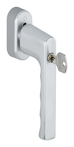 Hoppe Hamburg Aluminium-Dreh-Kipp-Fenstergriff 0700S/UD9020 - Fenstersicherungen mit SecuForte und VarioFit, abschließbar für maximale Sicherheit und Schutz vor Einbrüchen.