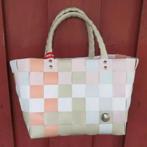 Witzgall ICE BAG 5008 29 Mini Shopper beige apricot weiß Einkaufskorb klein