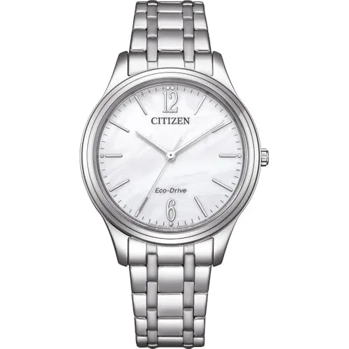 Citizen Watch EM0411-71A - Solarbetriebene Damenarmbanduhr, benötigt keinen Batteriewechsel und bietet dank 5 bar Wasserbeständigkeit idealen Tragekomfort im Alltag.