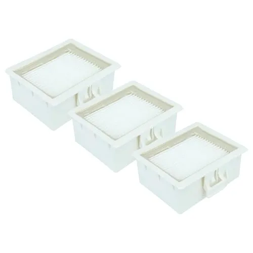 vhbw 3x Staubsaugerfilter kompatibel mit Siemens VSZ4G330, VSZ4G320, VSZ4GA442, VSZ4G331, VSZ4GDYRE Staubsauger - HEPA Abluft-Filter Weiß