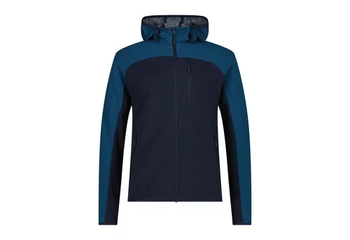 CMP Herren Hoodie Jacke XL - Blau - Funktionsjacke aus leichtem French Terry, perfekt für sportliche Outdoor-Aktivitäten und den Alltag, mit praktischer Kapuze für zusätzlichen Komfort.