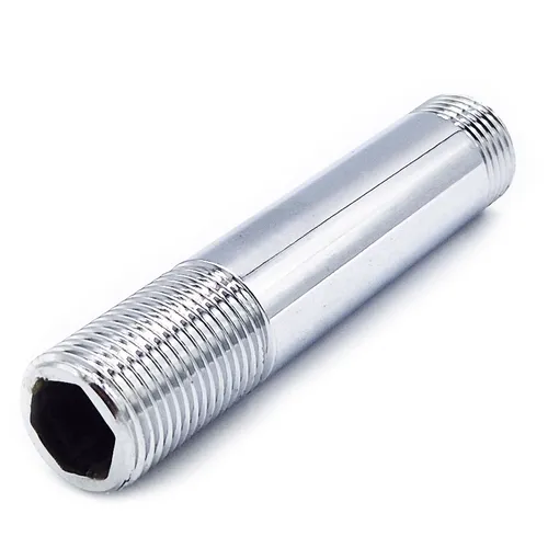 Rohrverschraubungen aus verchromtem Messing 1/2