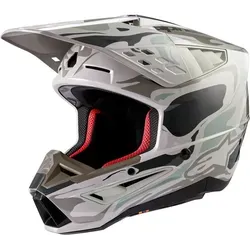 Alpinestars S-M5 Mineral 2024 Motocross Helm, grau, Größe L für Männer