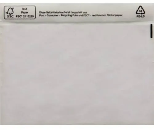 Soennecken Dokumententasche C5 - 250 Stück transparente Versandtaschen, ideal für einfache Organisation und Sichtbarkeit von Dokumenten