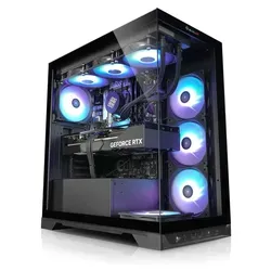 kiebel.de Gaming PC Invader IX - AMD Ryzen 9 9950X, 64GB DDR5, NVIDIA RTX 5090 - Hochleistungs-Gaming PC mit AMD Ryzen 9 9950X und NVIDIA RTX 5090. Optimal für aktuelle Spiele und zukünftige Titel. Ausgestattet mit 5 Kühlern für beste Performance und individuelle Beleuchtung.
