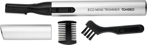Tondeo ECO Mini Trimmer Silver - Haarstyling-Geräte: Der kompakte Mini Trimmer mit rostfreien Stahlklingen formt Augenbrauen und entfernt unerwünschte Behaarung effizient. Inkl. Zubehör für eine einfache Anwendung.