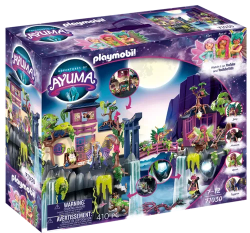 PLAYMOBIL Adventures of Ayuma 71030 Feen-Akademie - Spielfigur Spielsets mit beweglichen Feen-Flügeln, ideal für kreative Abenteuer im Feenwald für Kinder ab 7 Jahren.