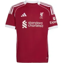 ADIDAS Kinder Trikot Liverpool FC 25/26 Heim - Trikots für junge Fans, feuchtigkeitsregulierendes AEROREADY für optimalen Tragekomfort und stylischer Look mit Liver Bird auf der Brust.