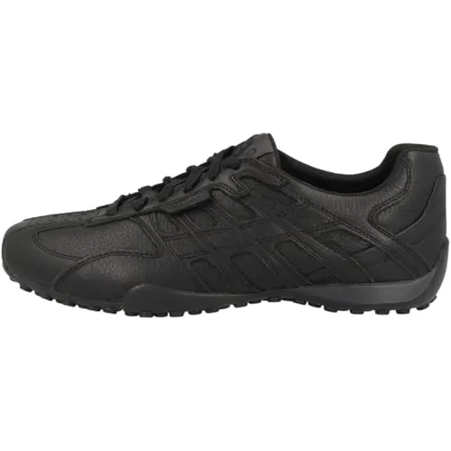 Geox Herren U Snake ORIGINAL B Sneaker - Atmungsaktive Sneakers in Schwarz, Größe 42 EU - Herren-Sneaker, atmungsaktiv und komfortabel für den ganzen Tag.