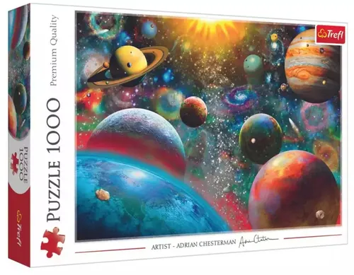 Trefl 10624 Weltall Puzzle - 1000 Teile, Premium Quality für Erwachsene und Kinder ab 12 Jahren, hochfarbiges Panoramabild für entspannende Stunden