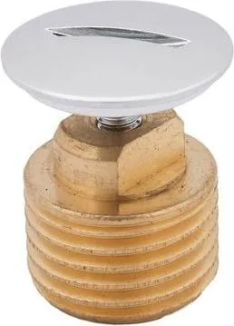 Js Verschlussstopfen M. Verchrom. Schlitzschraube,Dn15,1/2