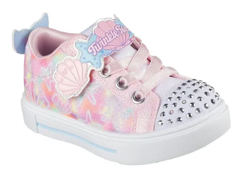 SKECHERS UNDERWATER MAGIC Mehrfarbig - Sneaker für Mädchen - Bunte Skechers Sneaker in Rosa, ideal für aktive Mädchen. Robuste Textilmaterialien und schnürbarer Verschluss sorgen für Komfort und Stil.