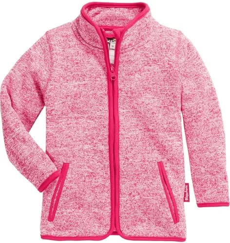 Playshoes Fleece-Jacke Unisex Kinder, pink Strickfleece, 98 - Funktionsjacke aus atmungsaktivem Fleece für optimalen Wärmeschutz, ideal für Outdoor- und Indoor-Aktivitäten, pflegeleicht und nach Oeko-Tex Standard 100 zertifiziert.