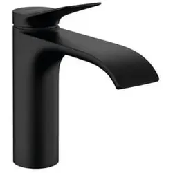hansgrohe Vivenis 110 Waschtischarmatur 75022670 - Elegante Waschtischarmatur in mattschwarz, mit EcoSmartAir Power Technologie für effizienten Wasserverbrauch und ein modernes Design.