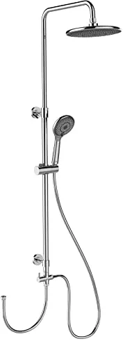 WENKO Duschsystem Watersaving - Badewannen- & Duschsysteme: Sparen Sie bis zu 40 % Wasser mit dem hochwertigen Duschsystem Watersaving von WENKO, das mit einem eleganten Regenduschkopf und einer vielseitigen Handbrause ausgestattet ist.