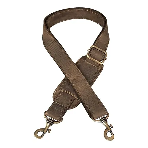 STILORD 'Elli' Wechselgurt Leder mit Schulterpolster - Messenger-Bags mit verstellbarem Schultergurt aus echtem Leder, inklusive Schulterpolster für zusätzlichen Tragekomfort - ideal für Ihre STILORD Taschen!