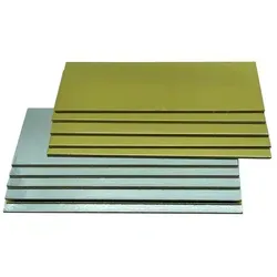 KITCHENDREAM Tortenplatte CakeBoard Set Kuchenplatte eckig gold UND silber in 3 mm starker Pappe, (5-tlg) 12 cm x 32 cm