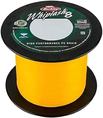 Berkley Whiplash 8 Geflochtene Schnur, Gelb