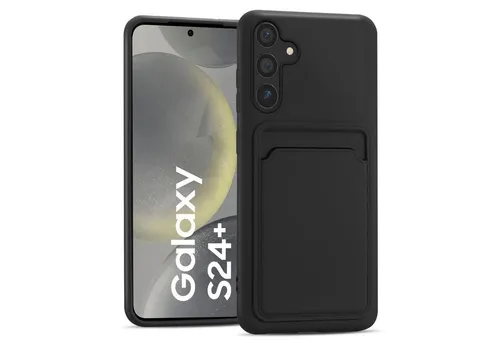 CoolGadget Handyhülle Card Case Handy Tasche für Samsung Galaxy S24+ 6,7 Zoll, Silikon Slim Schutzhülle mit Kartenfach für Samsung S24 Plus 5G Hülle