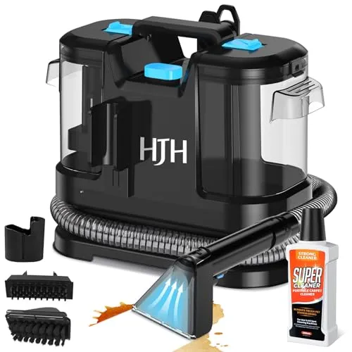 Nasssauger Polsterreiniger Gerät Teppichreiniger Waschsauger | 600W 16kPa Nasssauger Polsterreiniger, Kompakter Teppichreiniger und Textilreiniger – Waschsauger für Teppich, Polster