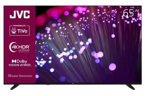 JVC Fernseher 65 Zoll Smart TV LT-65VU3455 - 4K UHD, HDR Dolby Vision, Dolby Atmos, Triple-Tuner, 6 Monate HD+ inkl. für atemberaubende Bilder und grenzenlose Unterhaltung