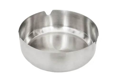 ASCHENBECHER Edelstahl Ø 10cm rund Ascher Becher Tischaschenbecher Zigarette 45