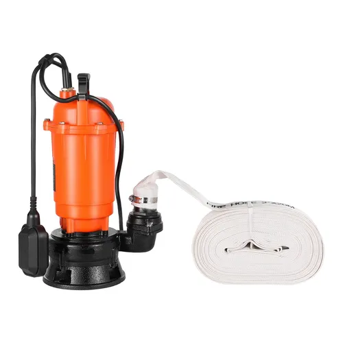 VEVOR 1500W Schmutzwasser Tauchpumpe - Wasserpumpen für Schmutzwasser mit 21000 l/h Durchflussrate und 18 m Hubhöhe, ideal für anspruchsvolle Anwendungen und langlebig durch Gusseisen.