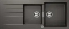 Schock Signus D-200 A Silverstone Granitspüle - Sanitäranlagen & Zubehör - Reversible Becken für flexible Installation in modernen Küchen, passend für Unterschränke ab 80 cm.