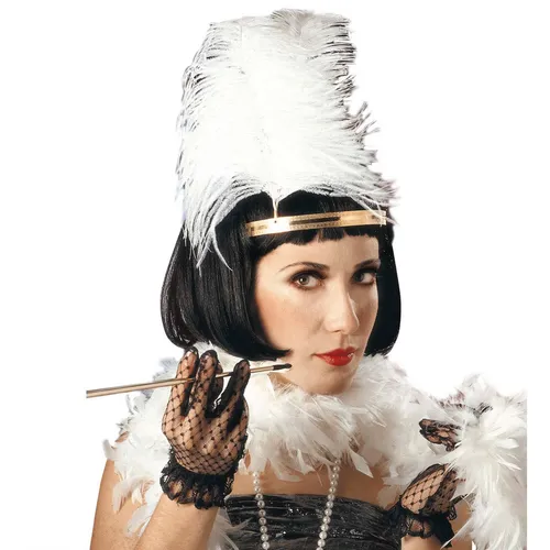 Bob Perücke Schwarz für Fasching Charleston Perücke Kostüm Accessoire Damen