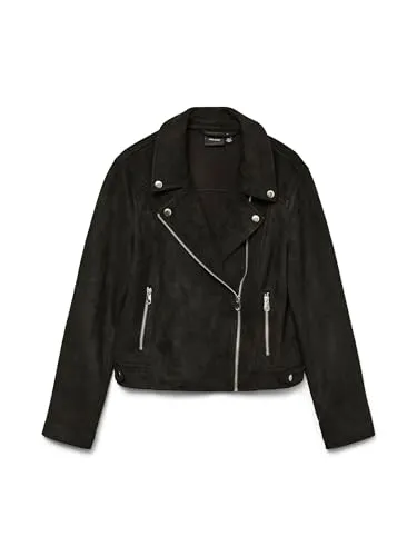 VMJOSE Short Faux Suede Jacket NOOS - Funktionsjacken mit Taschen vorn, ideal für die Übergangszeit, wenn es kühl und gleichzeitig zu warm für dicke Jacken ist.