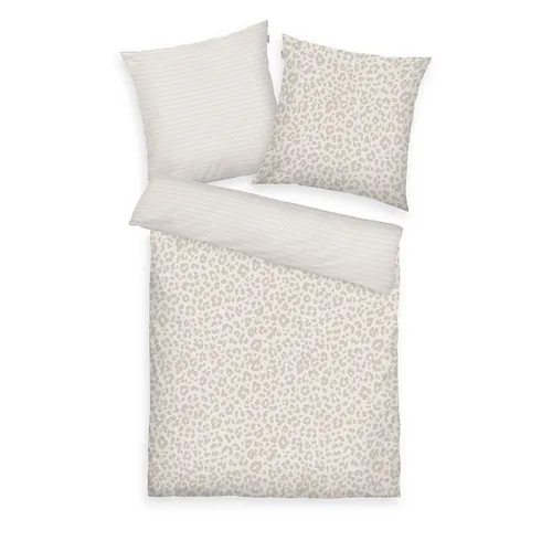 TOM TAILOR Satin Bettwäsche in beige von Tom Tailor