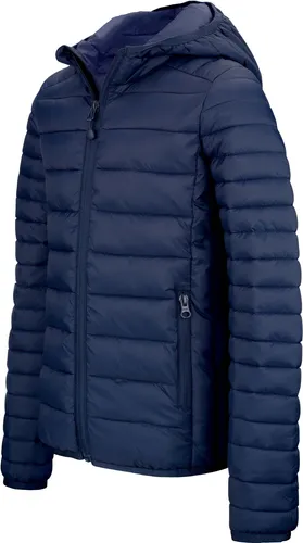 Leichte Steppjacke Kapuze - Black - 4XL - Funktionsjacke mit 340g/m², wasserabweisend und ideal für aktive Outdoor-Aktivitäten. Praktisch im Tragebeutel verstaubar.