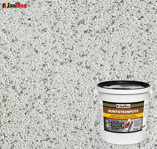 Buntsteinputz Mosaikputz BP 70 (weiss, grau) 25 kg Absolute ProfiQualität
